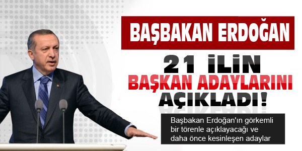 Ak Parti Belediye Başkan Adayları Açıklandı