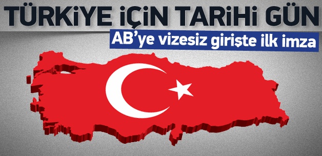 Avrupa'ya vizesiz giriş için ilk imza atıldı