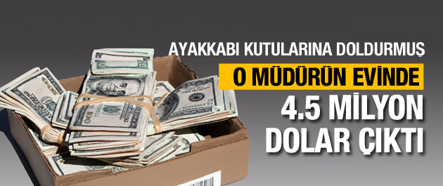 Ayakkabı kutusunda 4.5 milyon dolar