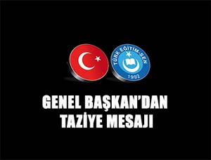 Koncuk'tan Taziye Mesajı