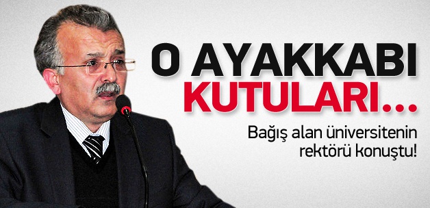 O üniversitenin rektörü konuştu