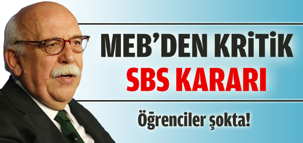 MEB'den SBS açıklaması