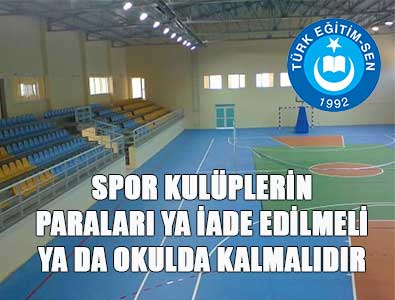 Spor kulüplerinin paraları iade edilmeli
