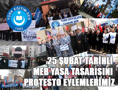 25 Şubat Tarihli MEB Yasa Tasarısı Protestoları