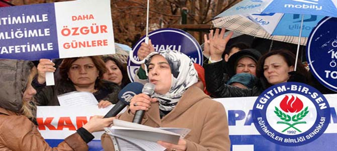 Memur-Sen'li Kadınlar 8 Mart'ta Meydanlara İndi