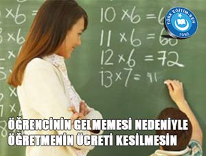 Öğrenci Gelmezse, Ek Ders Kesilmemeli