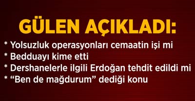 Gülen: 17 Aralık'la İlgili Camianın Suçlanmasını Anlamıyorum