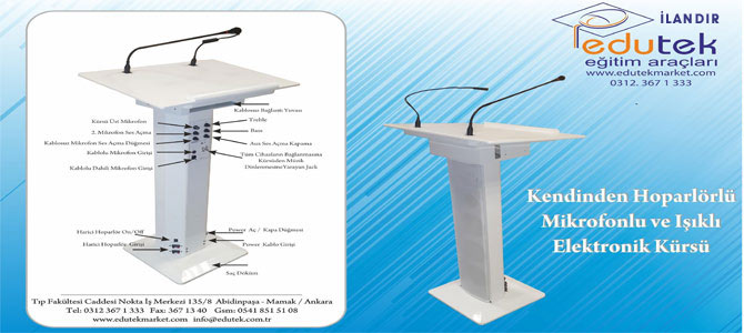 Okullara Özel Elektronik Kürsüler