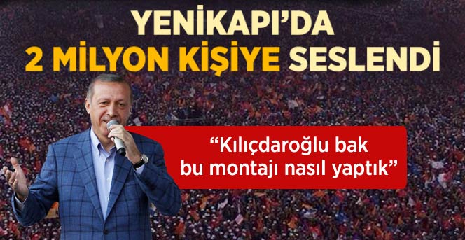 AK Parti Mitinginde Mahşeri Kalabalık
