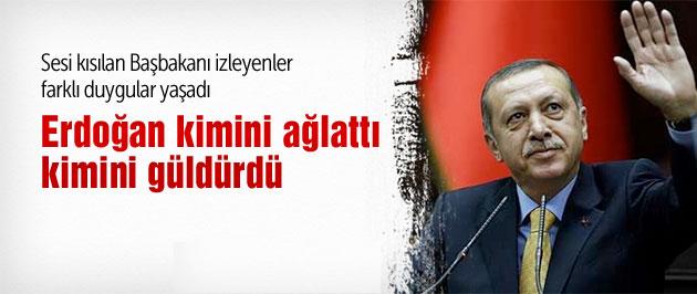 Erdoğan'ın sesi kısıldı ...