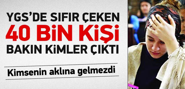 YGS'de sıfır çekenler dersane öğretmenleri