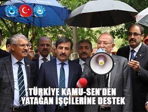 Kamu-Sen'den Yatağan İşçilerine Destek