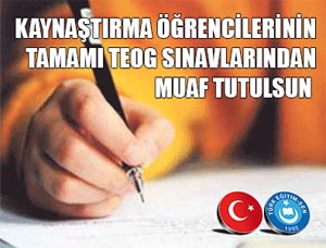 Kaynaştırma Öğrencileri TEOG'dan Muaf Olsun