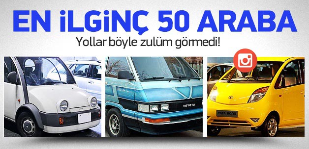 En ilginç 50 otomobil