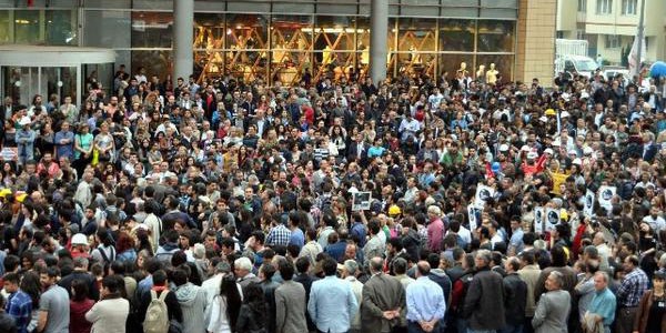 Başkent'te Soma protestosu