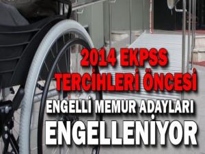 Engelli memur adayları engelleniyor