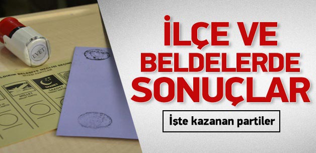 14 bölgede 1 Haziran yerel seçim sonuçları