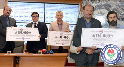 Memur-Sen'in Yardımları Yerlerine Ulaştı