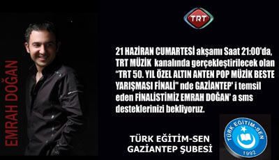 TRT'de Öğretmen Emrah Doğan'a Destek