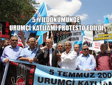 Urumçi katliamı protesto edildi