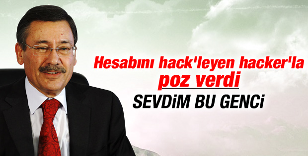 Melih Gökçek hesabını hack'leyenleri buldu