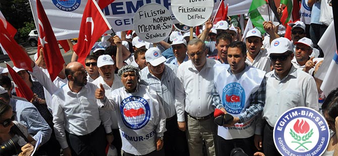 Memur-Sen'den Gazze'ye Destek Eylemi