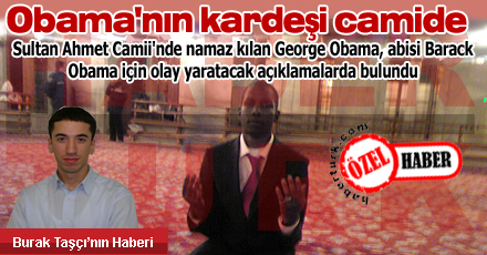 Obama'nın kardeşi camide