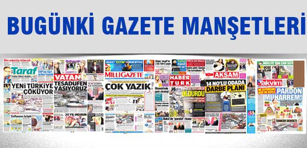 4 Eylül 2014 gazete manşetleri