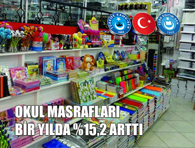 Okul masrafları %15,2 Arttı