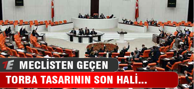 Torba tasarıdaki son durum