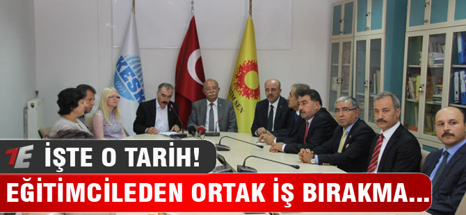 Eğitimcilerden Ortak İş Bırakma Eylemi