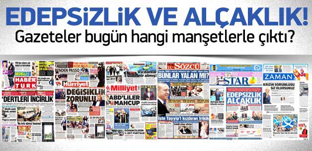 18 Eylül 2004 gazete manşetleri