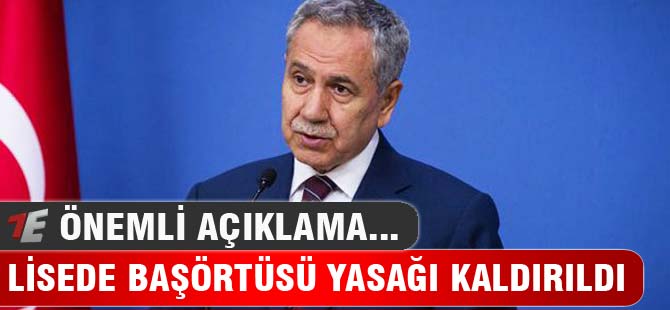 Liselerde başörtüsü yasağı kaldırıldı