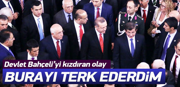 Devlet Bahçeli'den resepsiyonda tepki