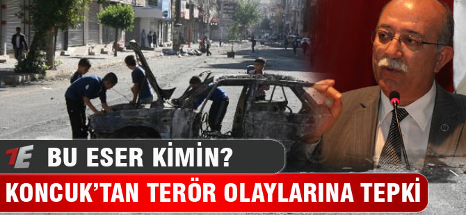Koncuk'tan Terör Olaylarına Tepki