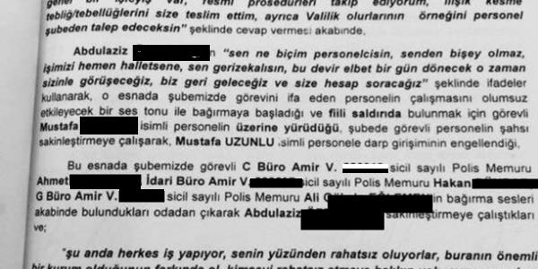 Başka birime tayin edilen 7 polis Emniyet'i bastı