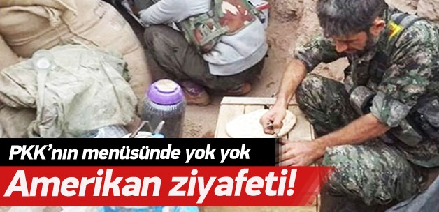 İşte PKK'nın zengin yemek menüsü