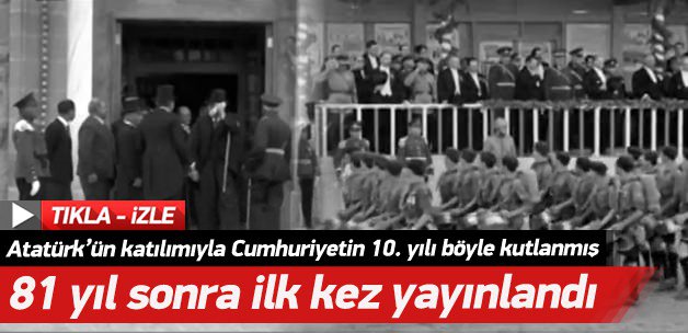 Cumhuriyetin 10. yılı böyle kutlanmış