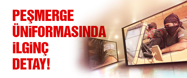 Peşmerge üniformasındaki ilginç detay!