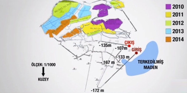 İşte o madenin planı!