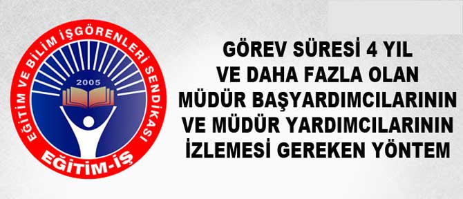 Görev Süresi Dolan Müdür Yardımcıları Ne Yapacak?