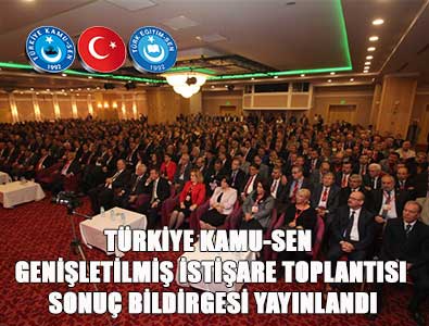 Türkiye Kamu-Sen Antalya Toplantısı Sonuç Bildirgesi