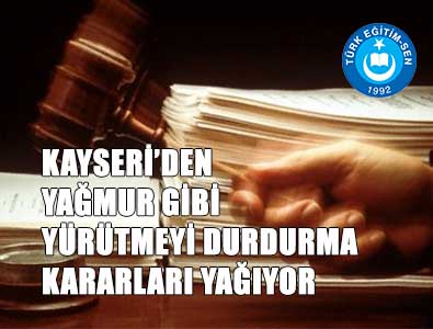 Kayseri'de Müdür Değerlendirmede 6 YD Kararı