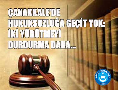 Müdür Değerlendirmede 2 YD Kararı Çanakkale