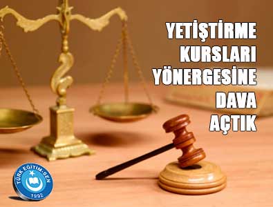 MEB Yetiştirme Kurslarına Dava