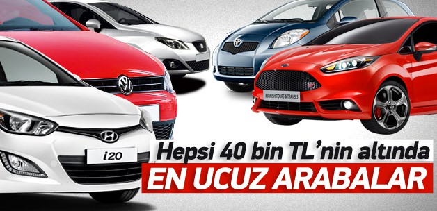 40 bin TL atındaki en ucuz otomobiller!