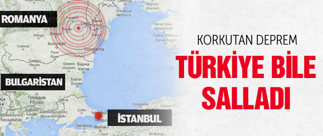 Korkutan deprem İstanbul'da bile hissedildi