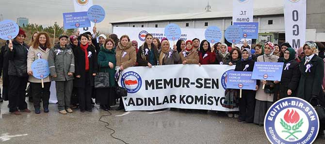 EBS'li Kadınlardan Şiddete Tepki