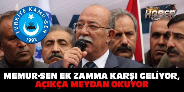 Koncuk: Memur-Sen Ek Zamma Karşı