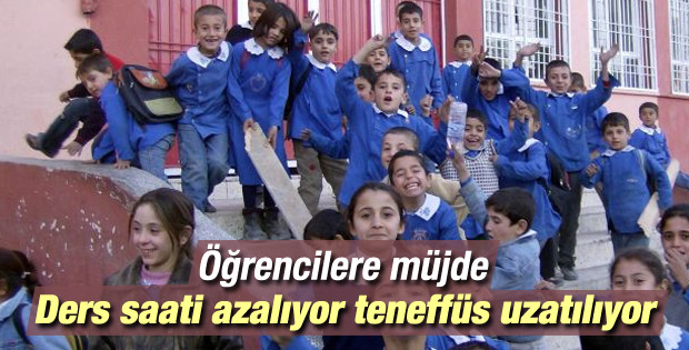 Ders saati azalacak teneffüs süresi uzayacak